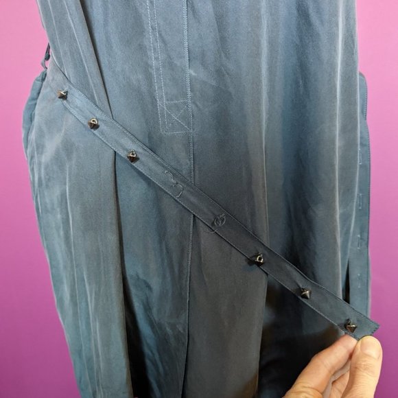 DIESEL Silk Tunic size Medium in Steel Grey - Picture 9 of 11